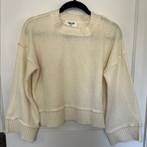 Double Zero Cream Crew Neck Sweater